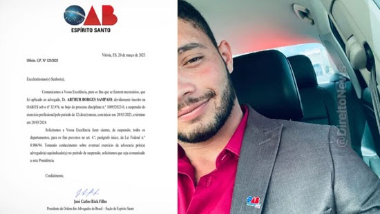 OAB suspende licença de advogado indiciado por falsificar certificado para cursar Direito no ES