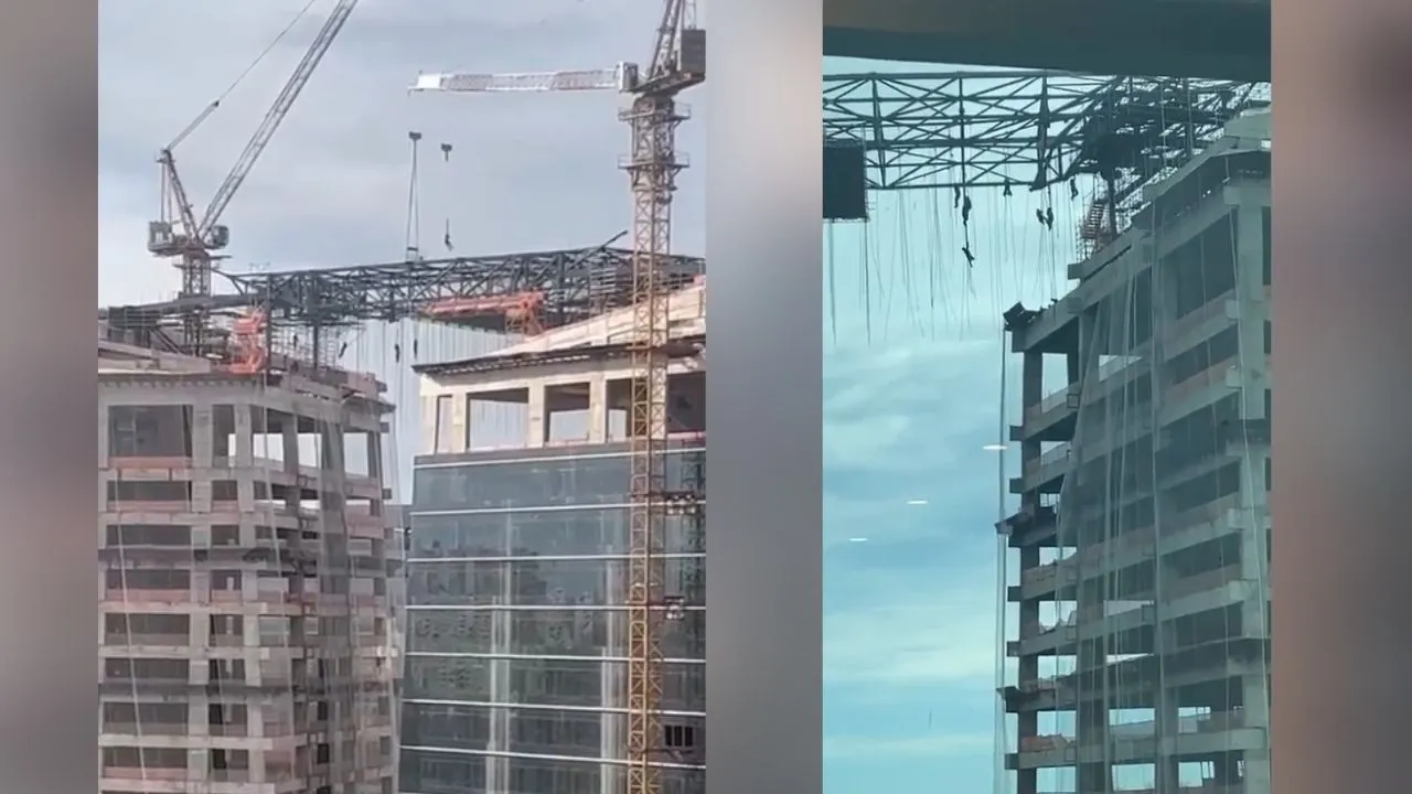 Operário cai e morre após ficar pendurado em estrutura que desabou em obra de prédio em SP