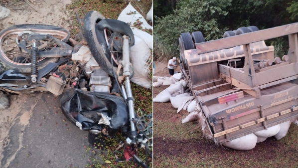 Acidente Fatal Interdita Rodovia ES 130 na Saída de Nova Venécia para São Gabriel