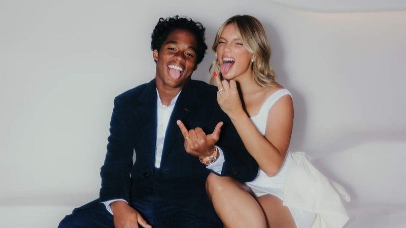 Endrick e Gabriely casados