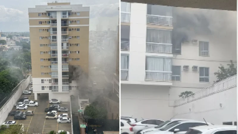 Incêndio atinge apartamento após ventilador de teto pegar fogo na Serra