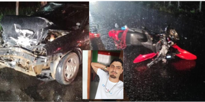 Grave acidente deixa um motociclista morto em Barra de São Francisco