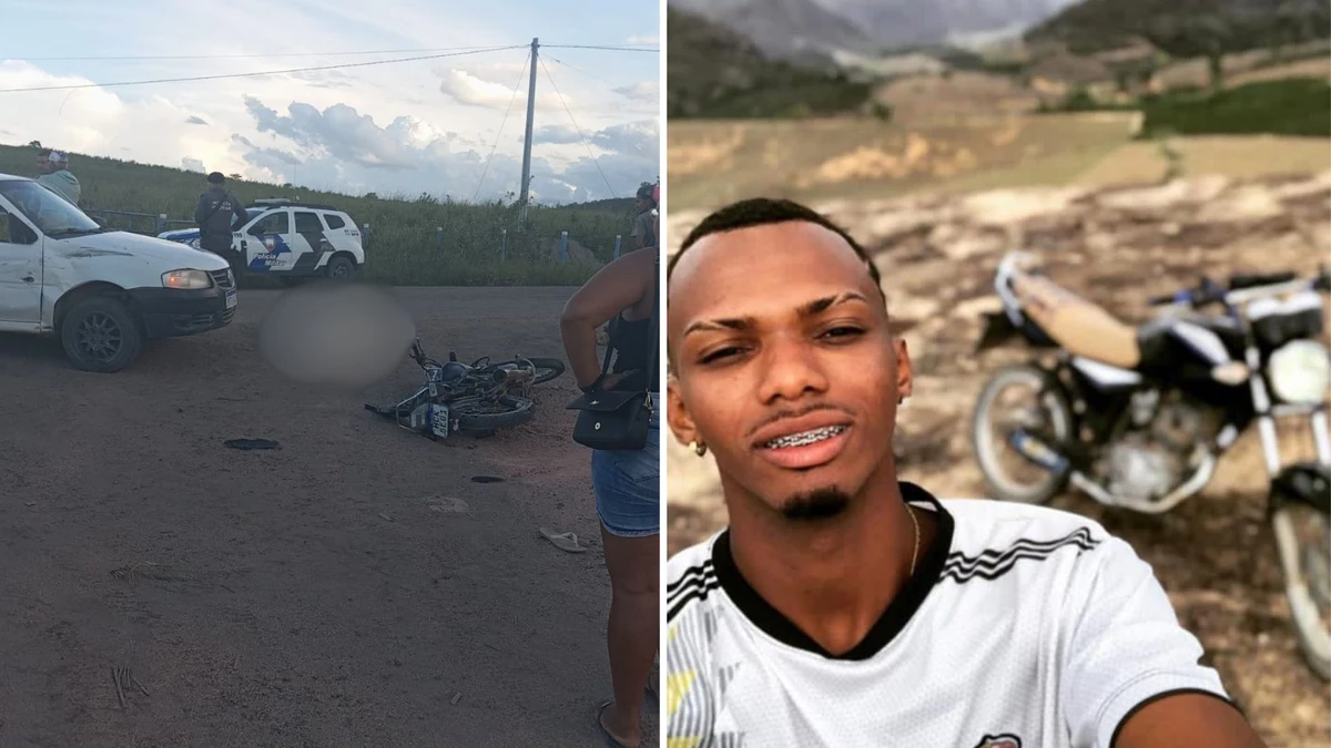 Jovem de 23 anos morre em acidente entre moto e carro em Ecoporanga, ES
